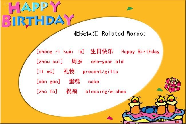 Happy Birthday 生日